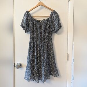 Adorable Floral Midi Dress